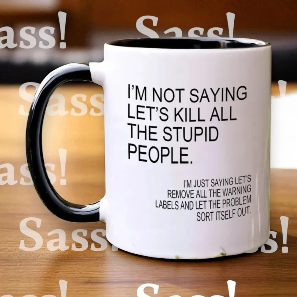 Humorous & Sarcastic Coffee Mugs Choice of Pink or Black